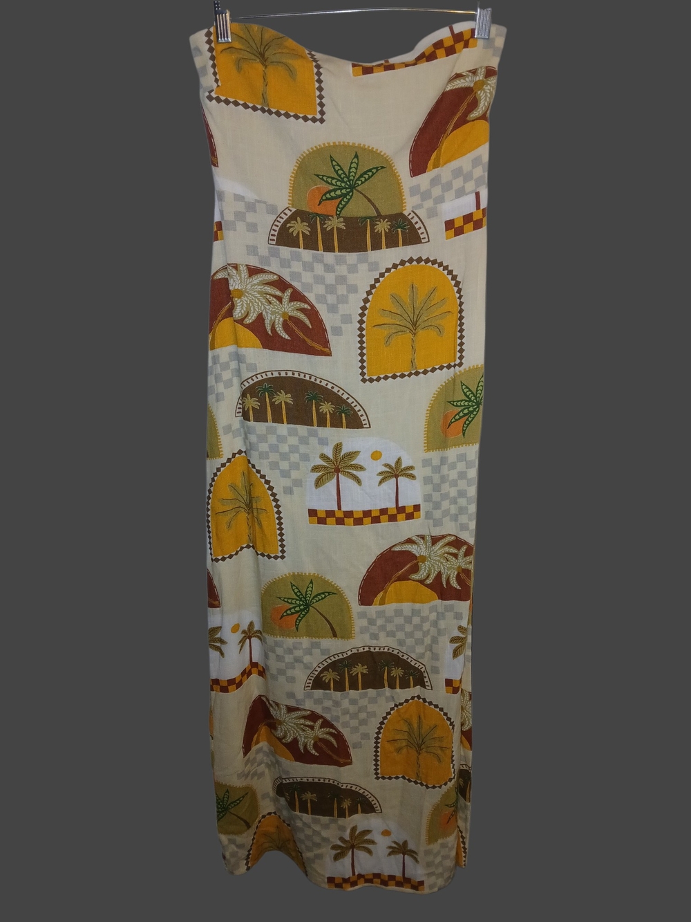 Paper Heart Floral Smocked Sleeveless Maxi Dress Tropical Medium